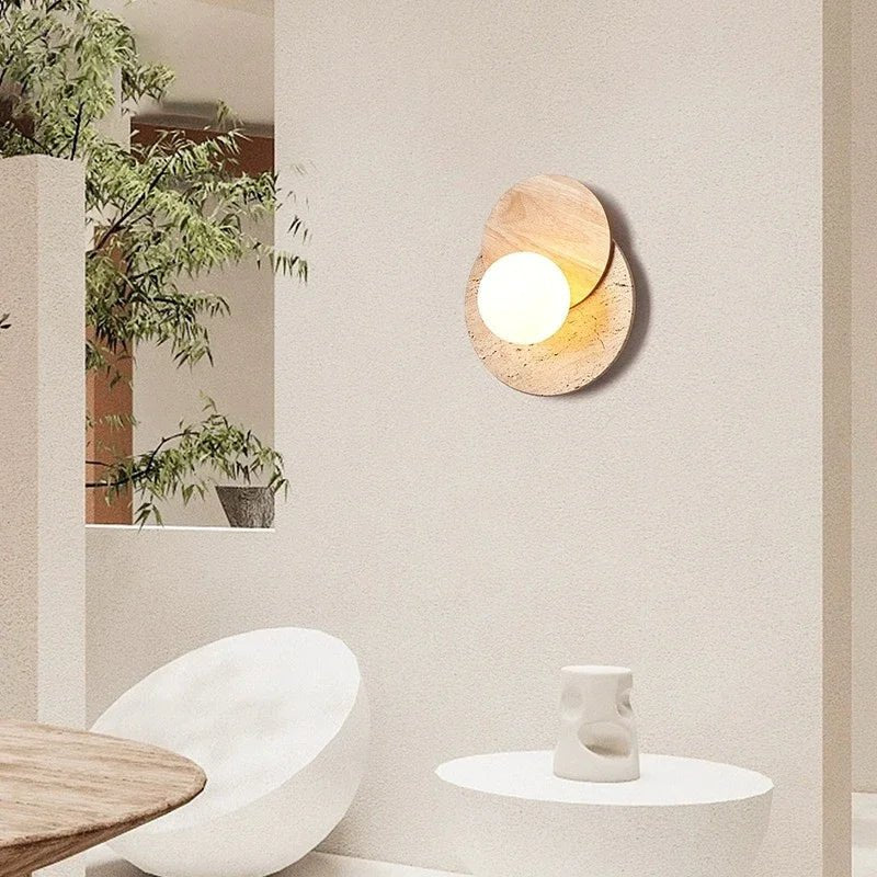 Stone Wood Wabi - Sabi LED Wall Lamp - Hans Lumiere