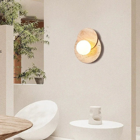 Stone Wood Wabi - Sabi LED Wall Lamp - Hans Lumiere