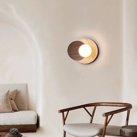 Stone Wood Wabi - Sabi LED Wall Lamp - Hans Lumiere
