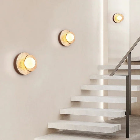 Stone Wood Wabi - Sabi LED Wall Lamp - Hans Lumiere