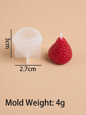 Strawberry - Shaped Scented Miniature Aromatherapy Candles 4pcs - Hans Lumiere