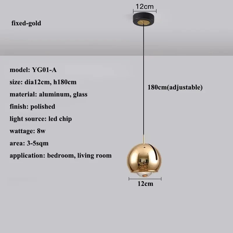 Stretchable Hanging LED Pendant Light With Touchable Control - Hans Lumiere