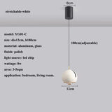 Stretchable Hanging LED Pendant Light With Touchable Control - Hans Lumiere