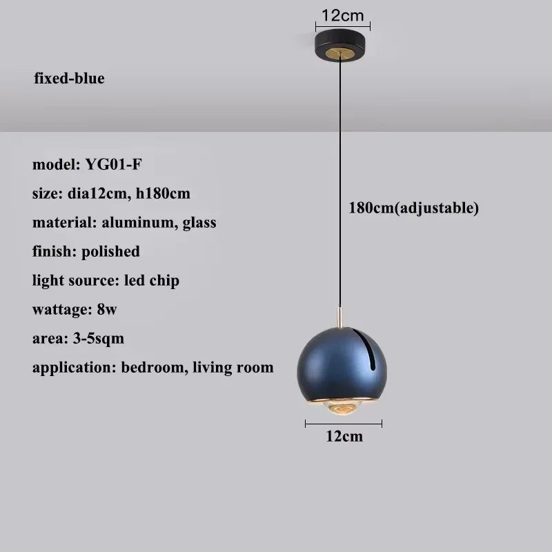 Stretchable Hanging LED Pendant Light With Touchable Control - Hans Lumiere