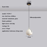 Stretchable Hanging LED Pendant Light With Touchable Control - Hans Lumiere