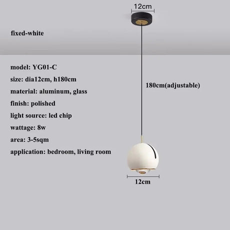 Stretchable Hanging LED Pendant Light With Touchable Control - Hans Lumiere