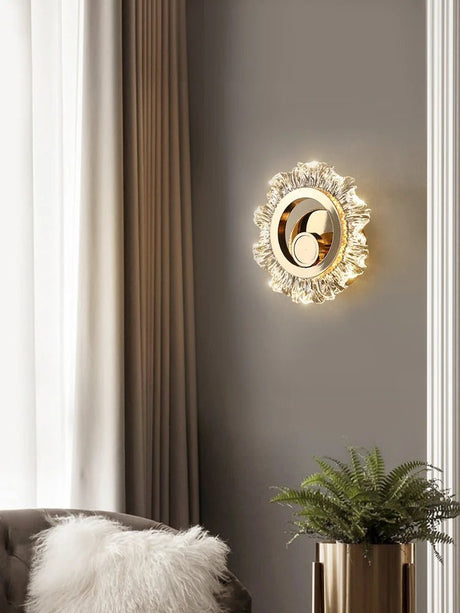 Sunflower LED Wall Sconce, Minimalist Corridor Light - Hans Lumiere