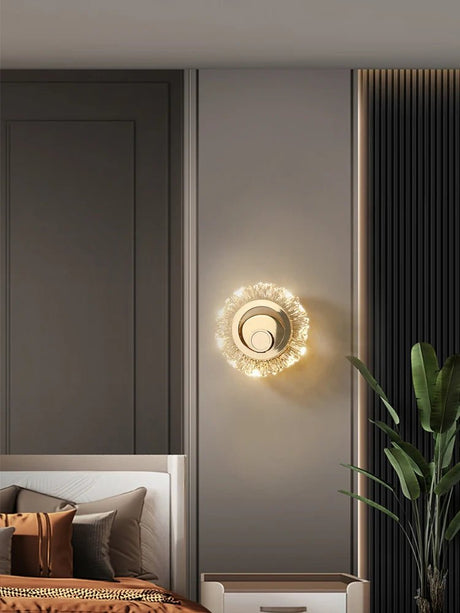 Sunflower LED Wall Sconce, Minimalist Corridor Light - Hans Lumiere