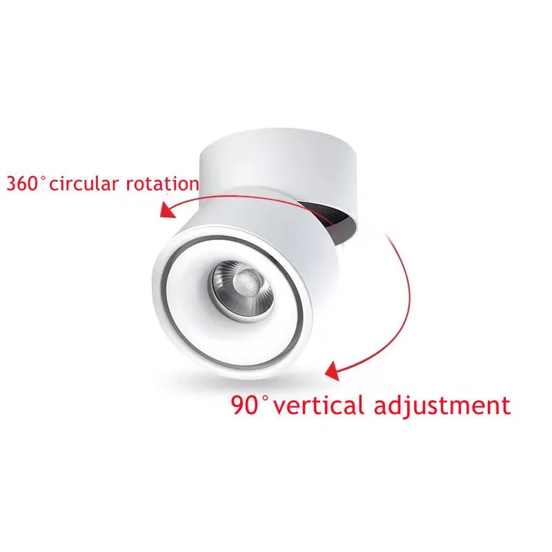 Surface Mounted Rotating Anti Glare Dimmable LED Downlight - Hans Lumiere