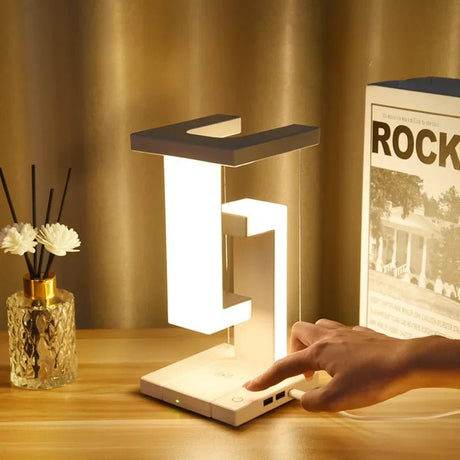 Suspended Anti Gravity Wireless Charging Desk LED Lamp - Hans Lumiere