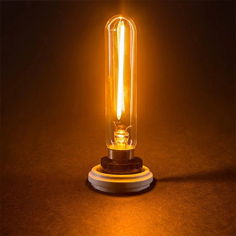 T20 Mini Tube Edison LED Filament Bulbs E14 1W 2W Dimmable, 4 Pack - Hans Lumiere