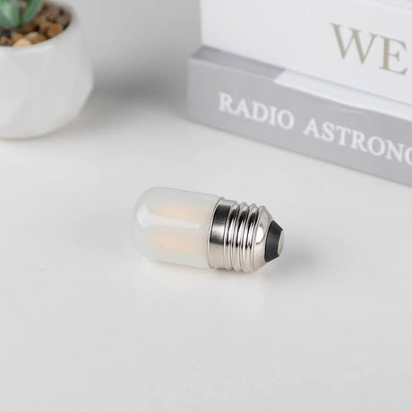T28 Frosted Mini Tube LED Bulb 1W 2700K Dimmable E27, 6 10 or 15 Pack - Hans Lumiere