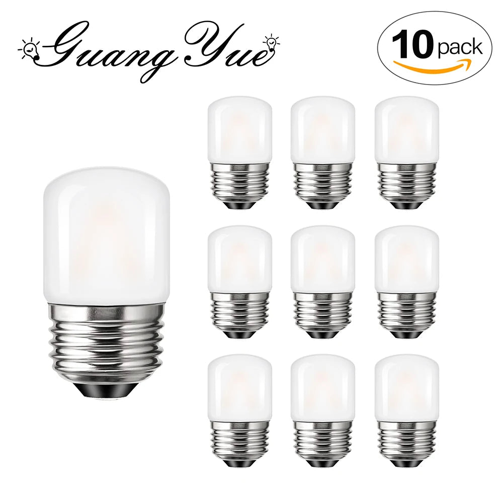 T28 Frosted Mini Tube LED Bulb 1W 2700K Dimmable E27, 6 10 or 15 Pack - Hans Lumiere