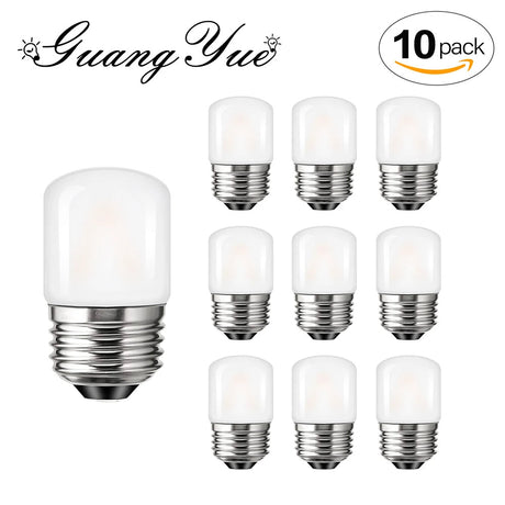T28 Frosted Mini Tube LED Bulb 1W 2700K Dimmable E27, 6 10 or 15 Pack - Hans Lumiere