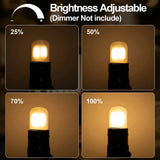 T28 Frosted Mini Tube LED Bulb 1W 2700K Dimmable E27, 6 10 or 15 Pack - Hans Lumiere