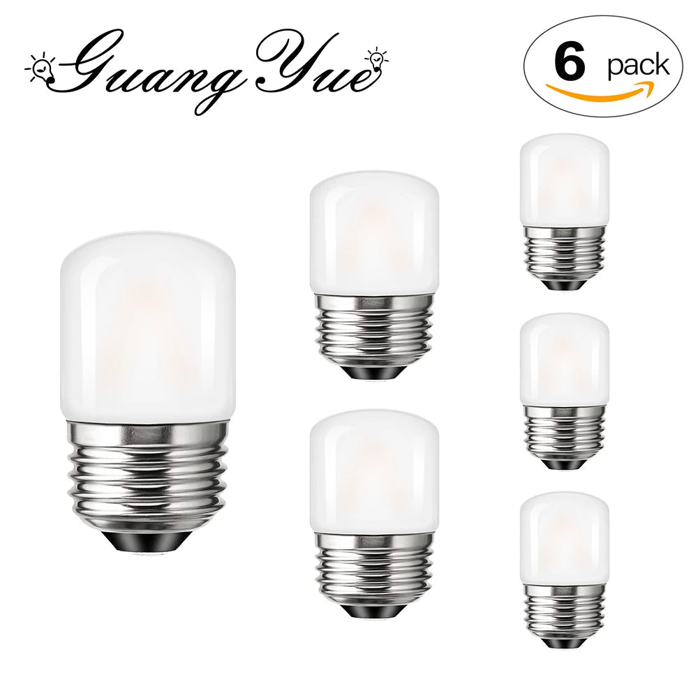 T28 Frosted Mini Tube LED Bulb 1W 2700K Dimmable E27, 6 10 or 15 Pack - Hans Lumiere