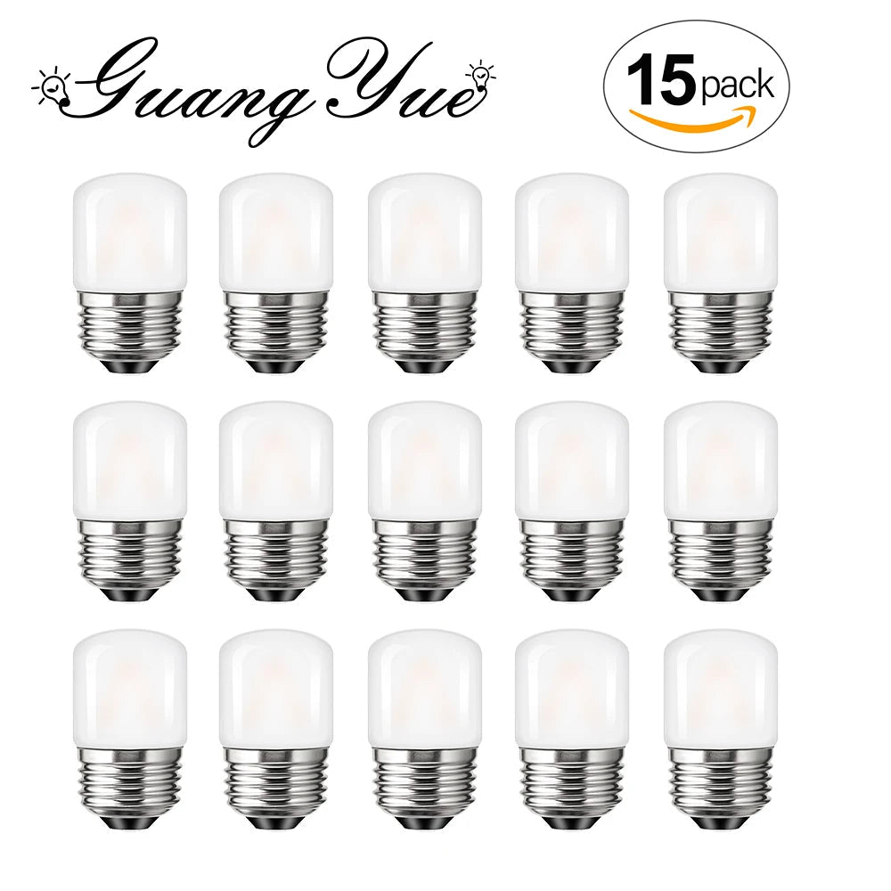 T28 Frosted Mini Tube LED Bulb 1W 2700K Dimmable E27, 6 10 or 15 Pack - Hans Lumiere