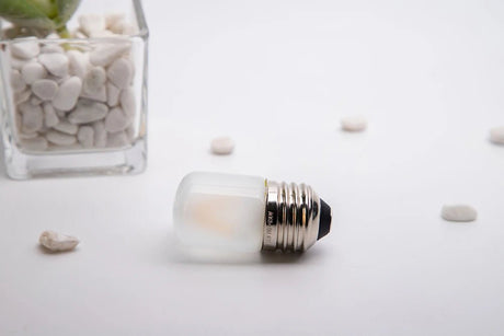 T28 Frosted Mini Tube LED Bulb 1W 2700K Dimmable E27, 6 10 or 15 Pack - Hans Lumiere