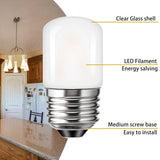 T28 Frosted Mini Tube LED Bulb 1W 2700K Dimmable E27, 6 10 or 15 Pack - Hans Lumiere