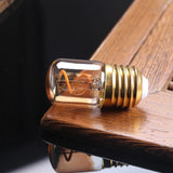 T28 Mini Tube Spiral Filament LED Bulb 1.5W 2200K Amber, E26 E27 - Hans Lumiere
