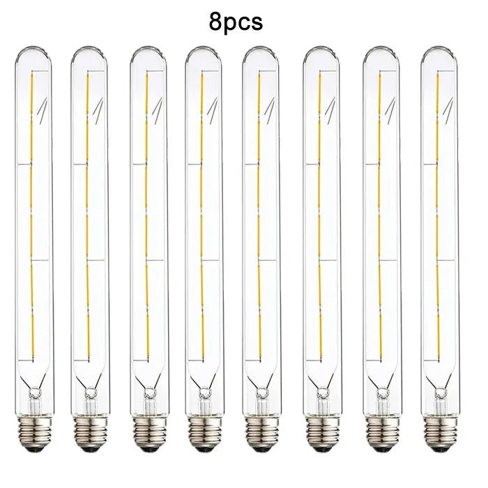 T30 Long Tube Edison LED Filament Bulb 30cm 6W, E26 E27, 2700K 4000K 6000K - Hans Lumiere