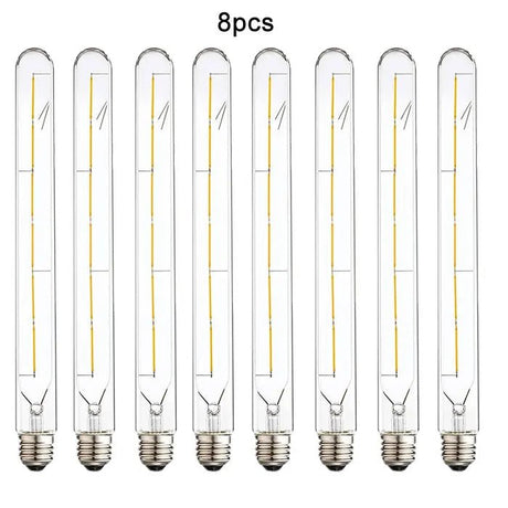 T30 Long Tube Edison LED Filament Bulb 30cm 6W, E26 E27, 2700K 4000K 6000K - Hans Lumiere