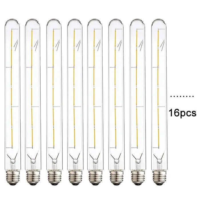 T30 Long Tube Edison LED Filament Bulb 30cm 6W, E26 E27, 2700K 4000K 6000K - Hans Lumiere
