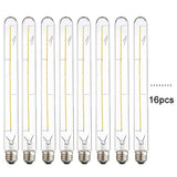 T30 Long Tube Edison LED Filament Bulb 30cm 6W, E26 E27, 2700K 4000K 6000K - Hans Lumiere