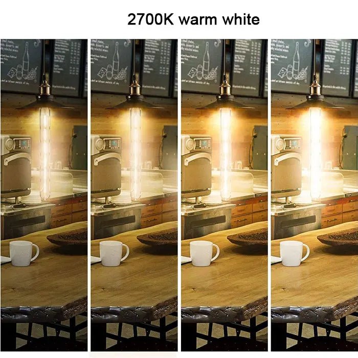 T30 Long Tube Edison LED Filament Bulb 30cm 6W, E26 E27, 2700K 4000K 6000K - Hans Lumiere