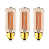 T45 Gold Tint Long Tube Edison LED Bulb 6W 2200K Dimmable, E26 E27 - Hans Lumiere