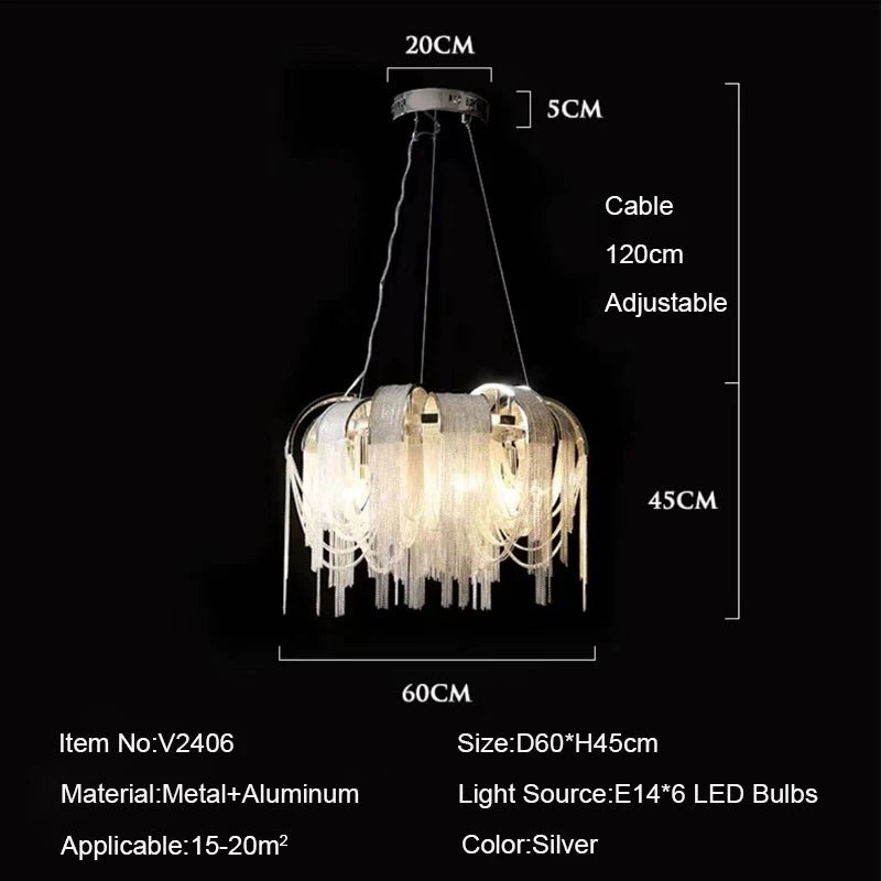 Tassel Luxury Chandelier Pendant Light - Hans Lumiere
