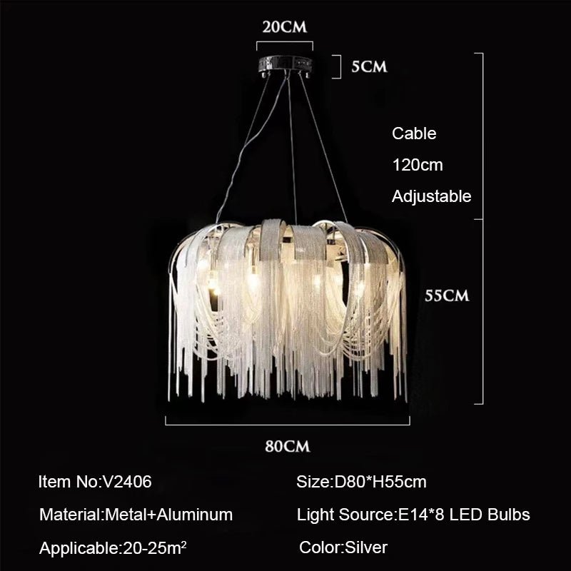 Tassel Luxury Chandelier Pendant Light - Hans Lumiere