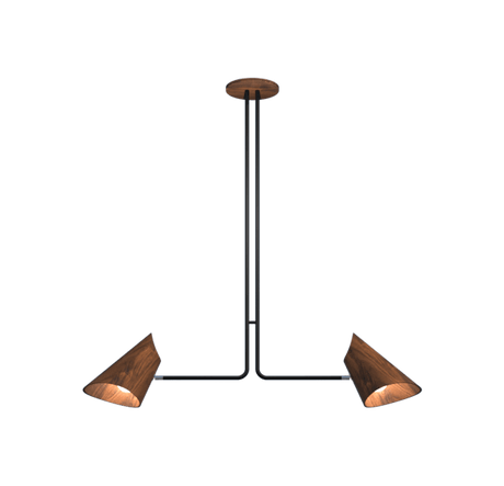 The Modern Elegance Wooden Pendant - Hans Lumiere