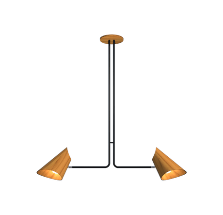 The Modern Elegance Wooden Pendant - Hans Lumiere