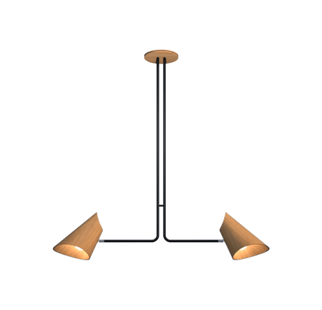 The Modern Elegance Wooden Pendant - Hans Lumiere