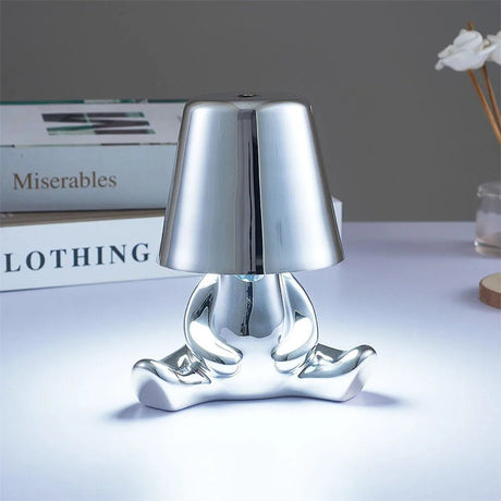 Thinkers Lamp Italian Little Golden Man Night Lights - Hans Lumiere