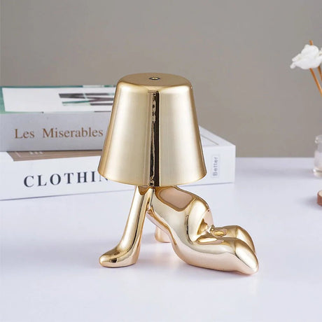 Thinkers Lamp Italian Little Golden Man Night Lights - Hans Lumiere