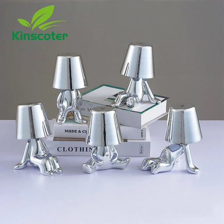 Thinkers Lamp Italian Little Golden Man Night Lights - Hans Lumiere