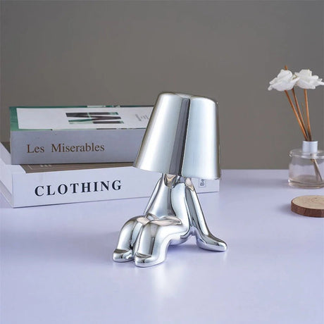 Thinkers Lamp Italian Little Golden Man Night Lights - Hans Lumiere