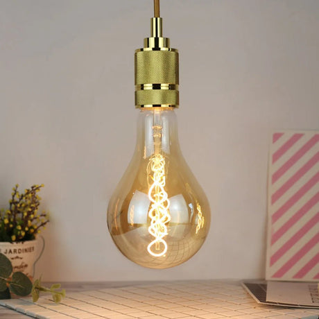 TIANFAN Vintage Edison Bulb – Dimmable Spiral Filament PS35 Bulb - Hans Lumiere