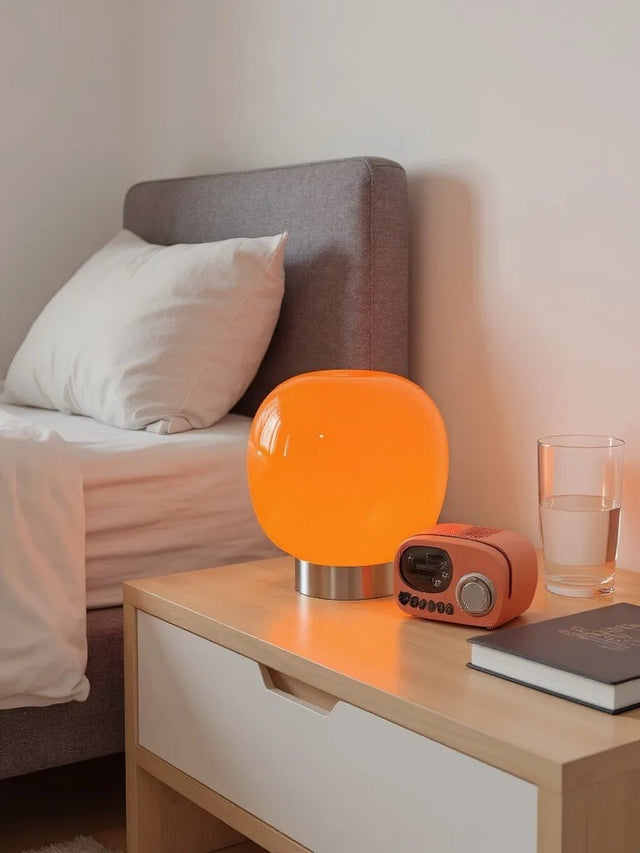  Trichromatic Dimming Macaron Glass Table Lamp - Hans Lumiere