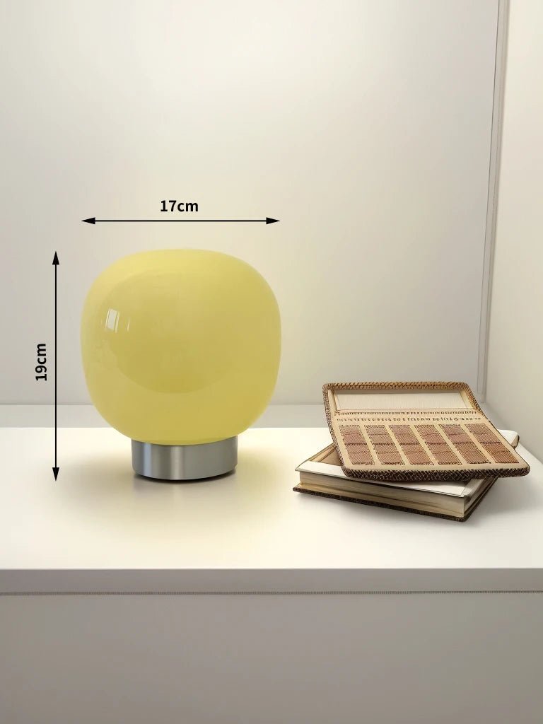  Trichromatic Dimming Macaron Glass Table Lamp - Hans Lumiere