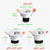 Tricolor Changeable Anti Glare Recessed LED Downlights - Hans Lumiere