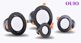 Tricolor Changeable Anti Glare Recessed LED Downlights - Hans Lumiere