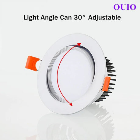 Tricolor Changeable Anti Glare Recessed LED Downlights - Hans Lumiere