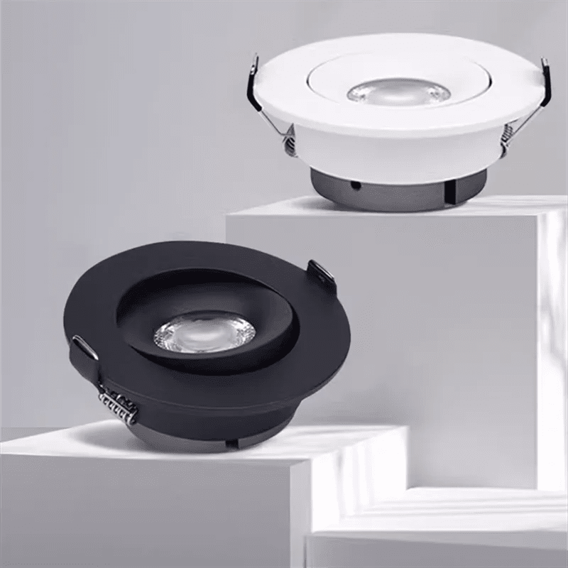 Tricolor Ultra - thin Embedded LED Ceiling Lamp Spotlight - Hans Lumiere