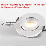 Tricolor Ultra - thin Embedded LED Ceiling Lamp Spotlight - Hans Lumiere
