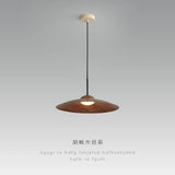 UFO Wood-Grain Dimmable LED Pendant Light - Hans Lumiere
