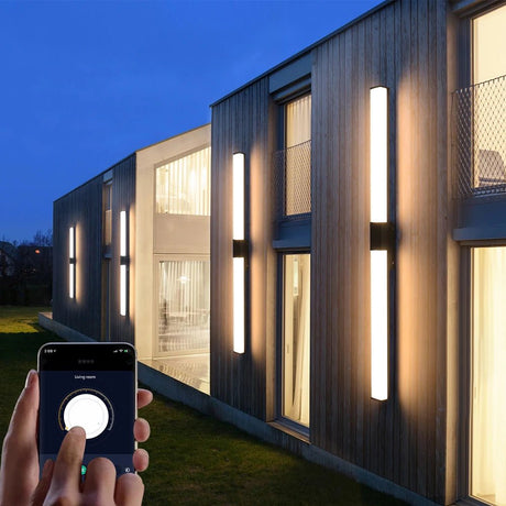 Ultra Bright Outdoor Waterproof Long Strip LED Wall Lamp - Hans Lumiere
