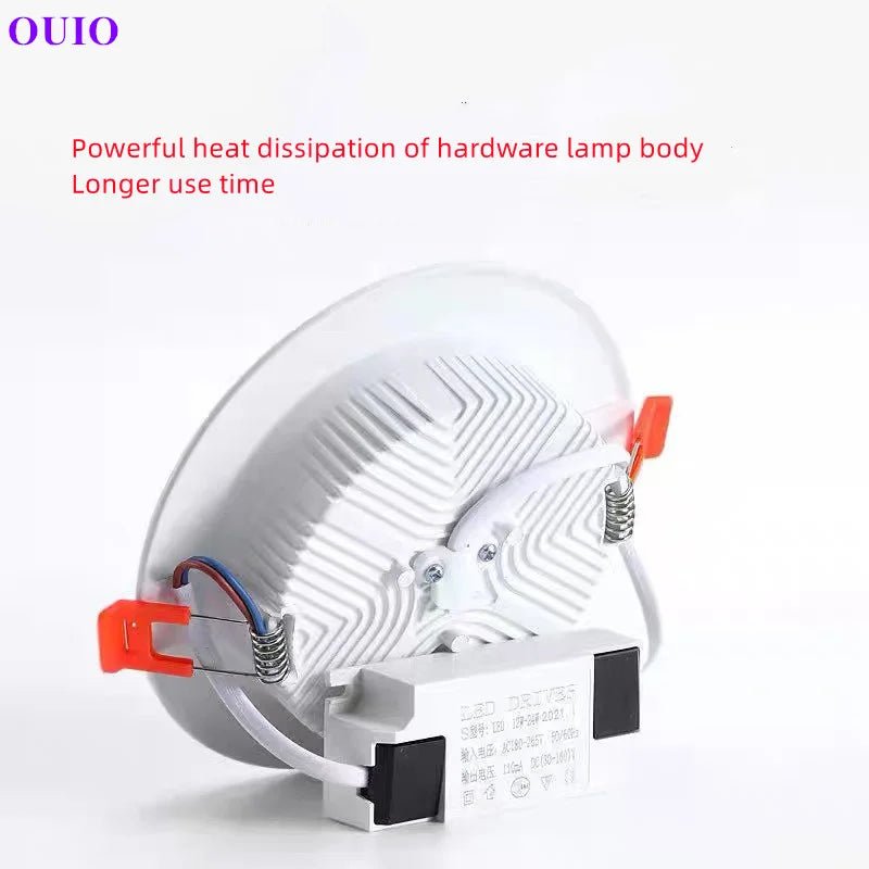 Ultra-Thin Recessed LED Downlight - Dimmable Ceiling Lamp for Supermarkets & Retail - Hans Lumiere